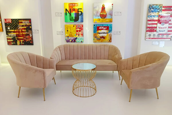 Royal Beige sofa 1 seater (Pcs 40) - Image 4