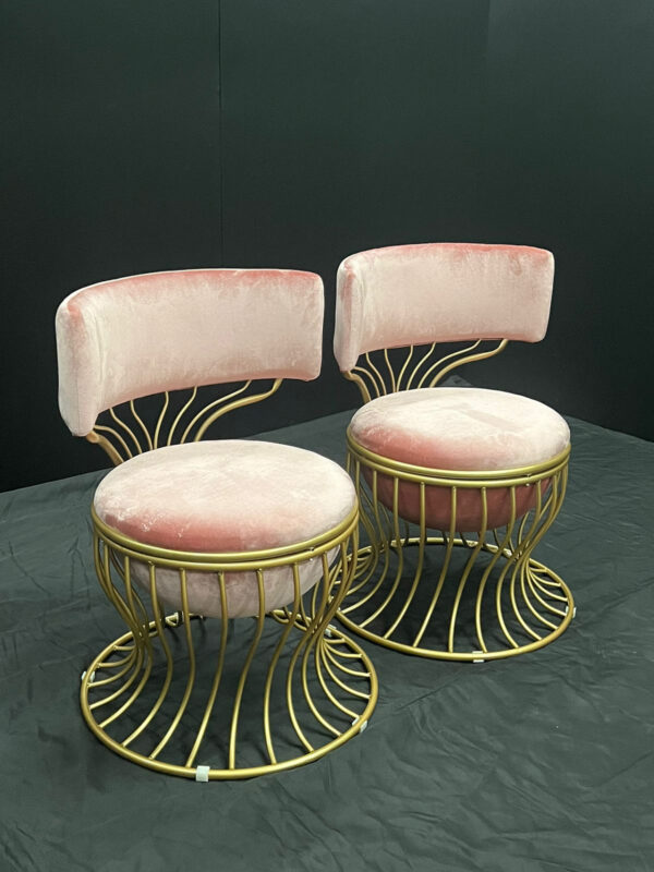 Pink Twisted Vidhi Chairs (4 Qty) - Image 2