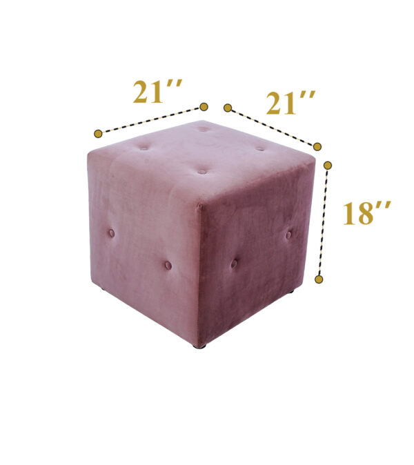 Coral Square Pouffes (16) - Image 6
