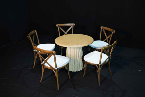 Dark wood cross back chairs (Pcs 400) - Image 2