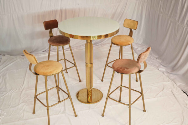Mid Century Bar Chair (Gold) (24 Qty) - Image 2