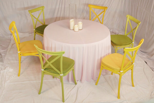 Cross Back Chair (Green) (100 Pcs) - Image 4
