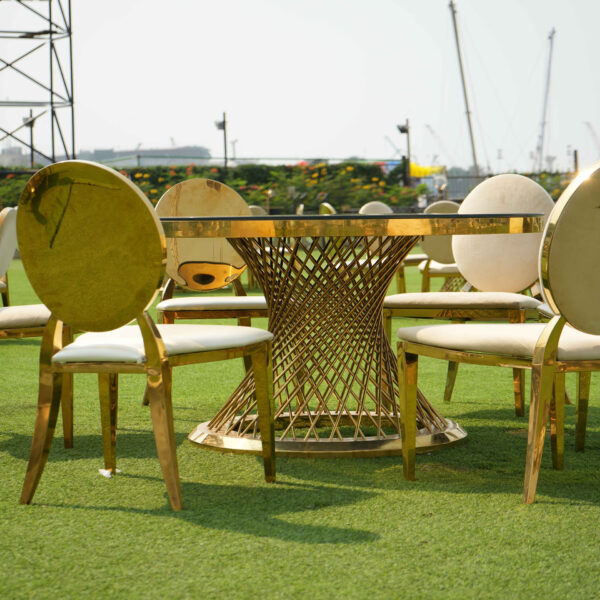 Twisted Gold Round Table (20 Pcs) - Image 3