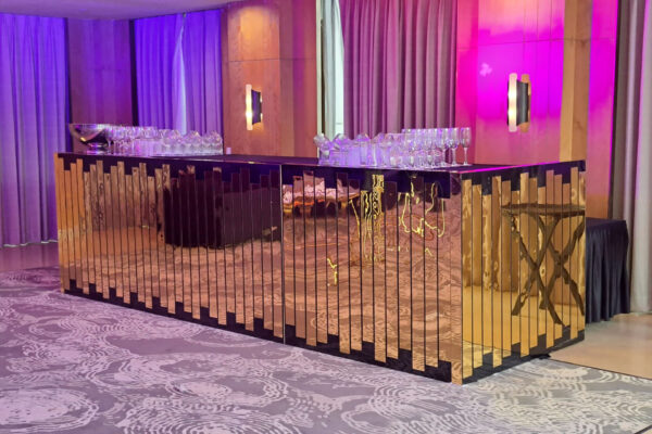 Gold Acrylic Bar Counter ( 4 Qty ) - Image 2