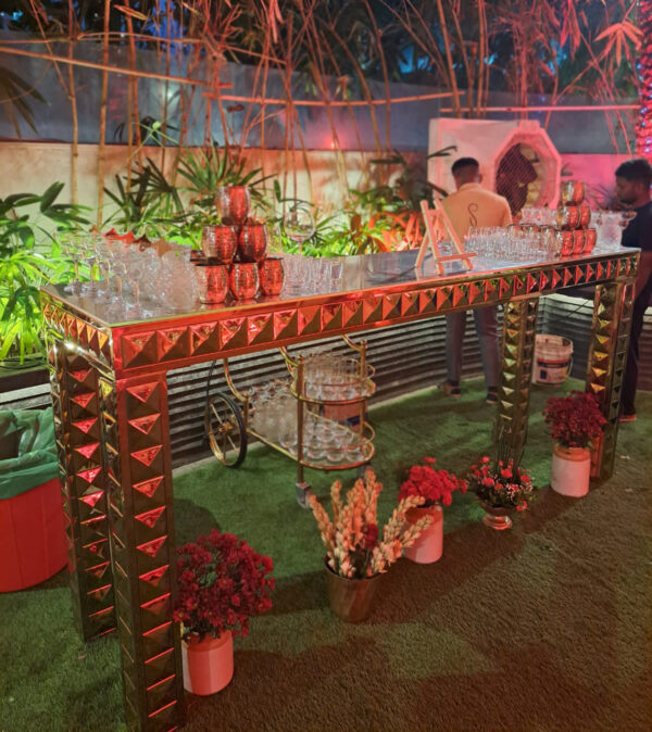 Gold Bar Table (4 Qty) - Image 4