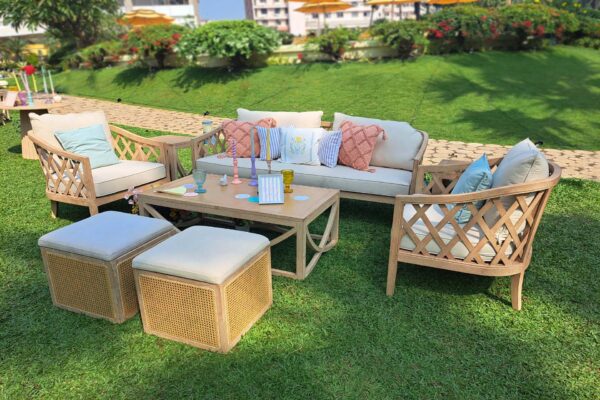 Trellis sofa 1 seater (Pcs 16) - Image 3