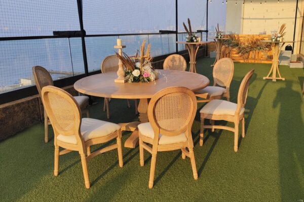 Wooden Dining Tables Round (Big) 12 - Image 2