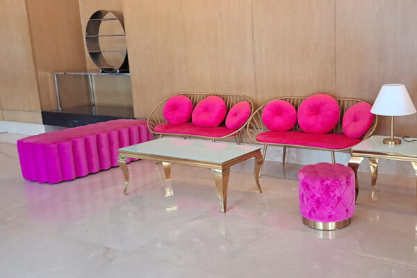 Modern Deewan Backless ( Pink 08 ) - Image 4