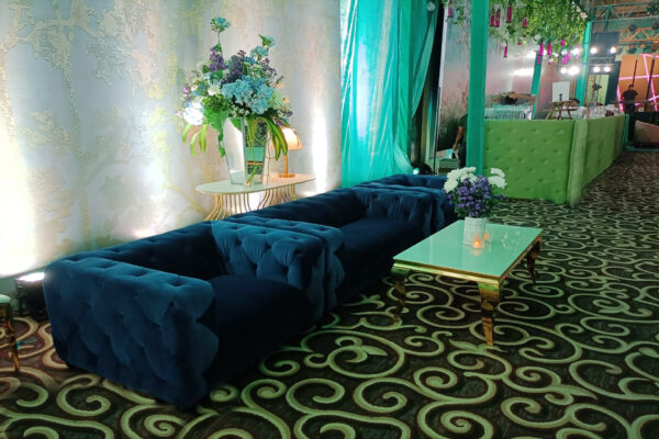 Royal Blue sofa 1 seater (Pcs 24) - Image 2