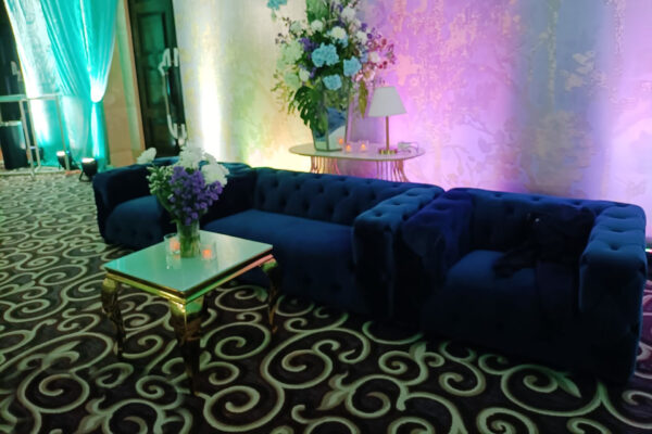 Royal Blue sofa 1 seater (Pcs 24) - Image 3