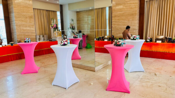 Spandex Tight  Covered Cocktail Table (100 Qty) - Image 4