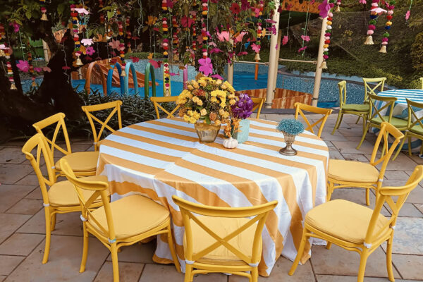 Cross Back Chair (Yellow) (100 Pcs) - Image 4