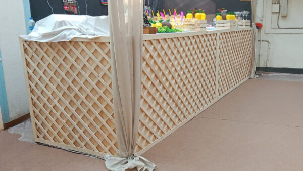 Wooden Trellis Bar Counter (4 Qty) - Image 2