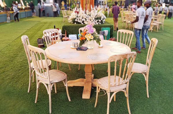 Wooden Dining Tables Round (Big) 12 - Image 3