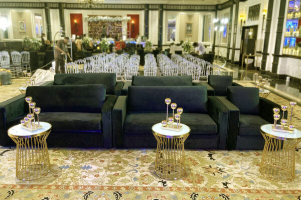 Black Tuxedo sofa 1 seater (Pcs 24) - Image 3