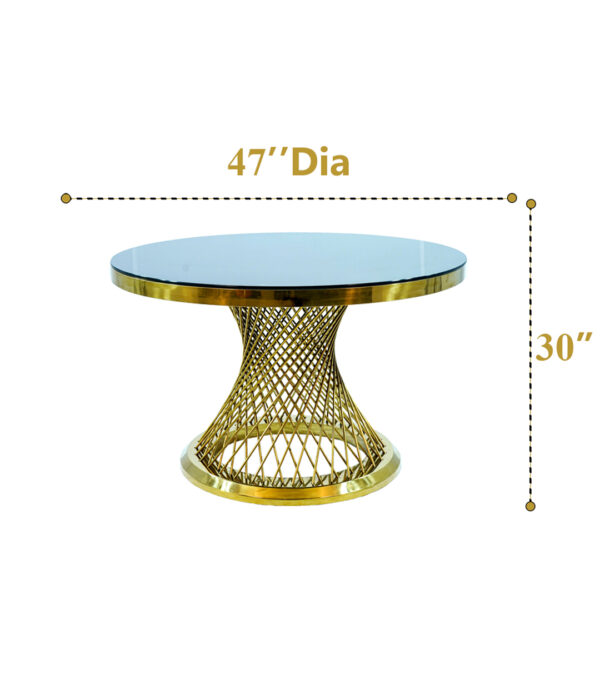 Twisted Gold Round Table (20 Pcs) - Image 5