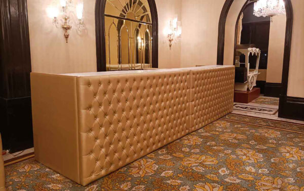 Gold Leather Bar Counter (4 Qty) - Image 2