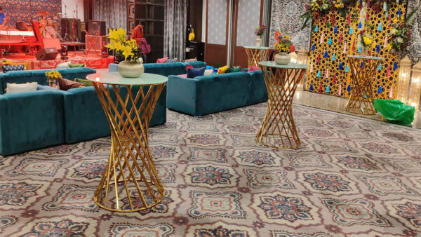 Gold Twisted Cocktail table (12 Qty) - Image 5