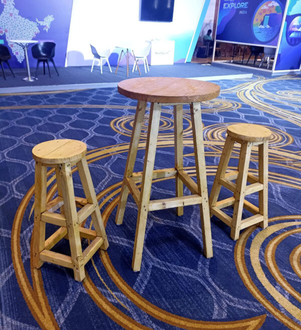 Wooden Bar Stool (20 Pcs) - Image 3