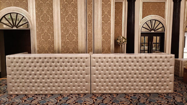 Silver Leather Bar Counter (4 Qty) - Image 2