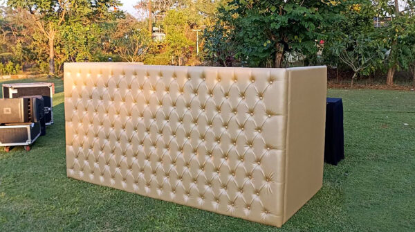 Gold Leather Bar Counter (4 Qty) - Image 3