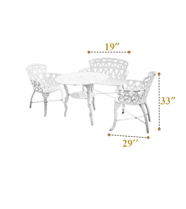 White Garden Set (4 Set) - Image 4