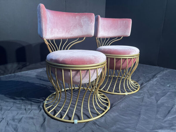 Pink Twisted Vidhi Chairs (4 Qty) - Image 3