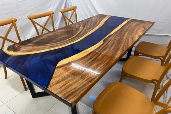 Resin table (Blue) (4 Pcs) - Image 2