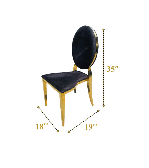 Louis Chairs  (Black) 300 - Image 2
