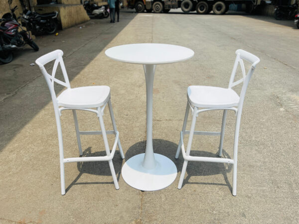 White Bar Chair (60 Qty) - Image 3