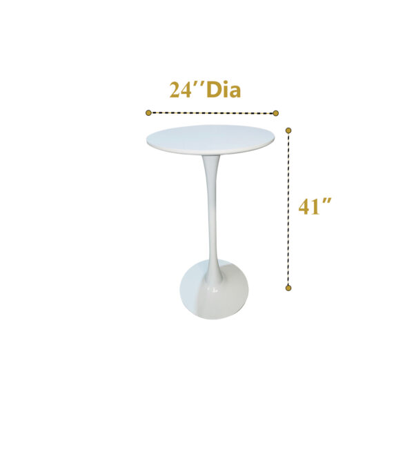 Cocktail  Table (White) 30 Qty - Image 2