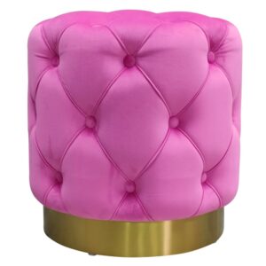 Chesterfield Colourful Pouffes  (Pink) 12