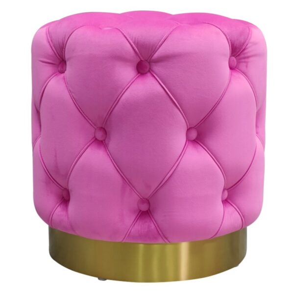 Chesterfield Colourful Pouffes  (Pink) 12