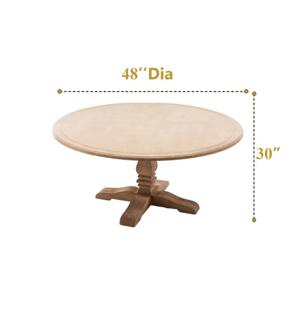 Wooden Dining Tables Round (small) 16 - Image 2