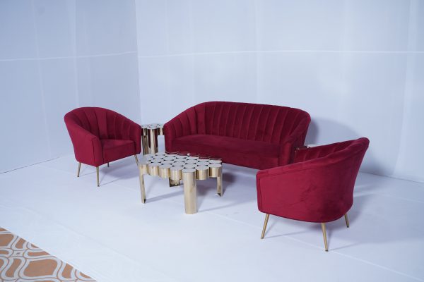 Royal Maroon Sofa 3 seater (Pcs 24) - Image 8
