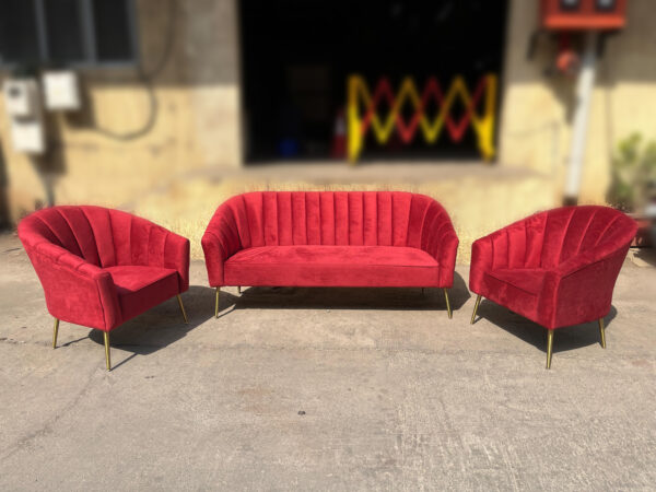 Royal Maroon Sofa 1 seater (Pcs 14) - Image 2