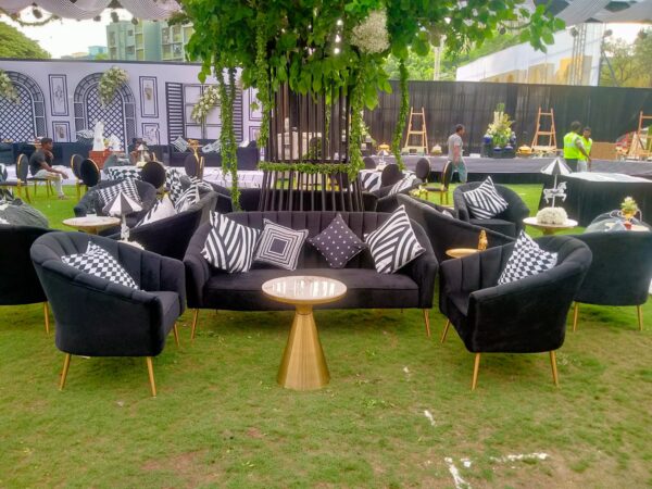 Royal Black Sofa 3 seater (Pcs 36) - Image 2