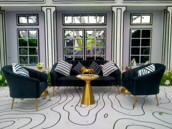 Royal Black Sofa 1 seater (Pcs 26) - Image 3