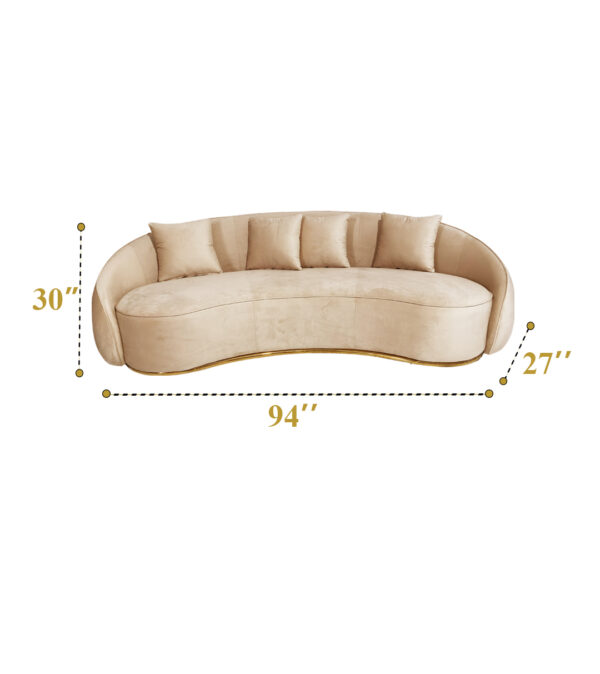 Banana Curve Sofa 3 Seater ( 04 ) - Image 4