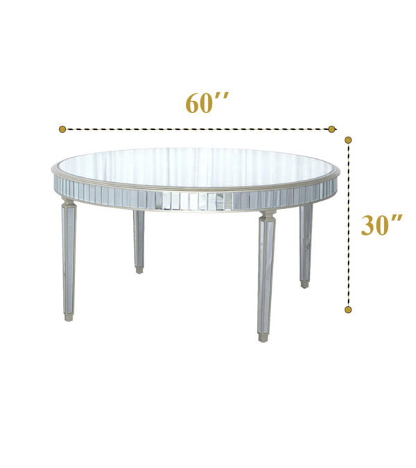 Classic Mirror Round Table ( Big) 12 - Image 2