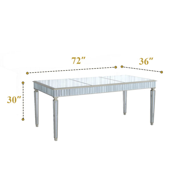 Mirror chips Table (small) 12 - Image 2