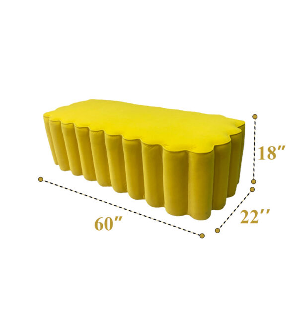 Modern Deewan Backless ( Yellow 08 ) - Image 2