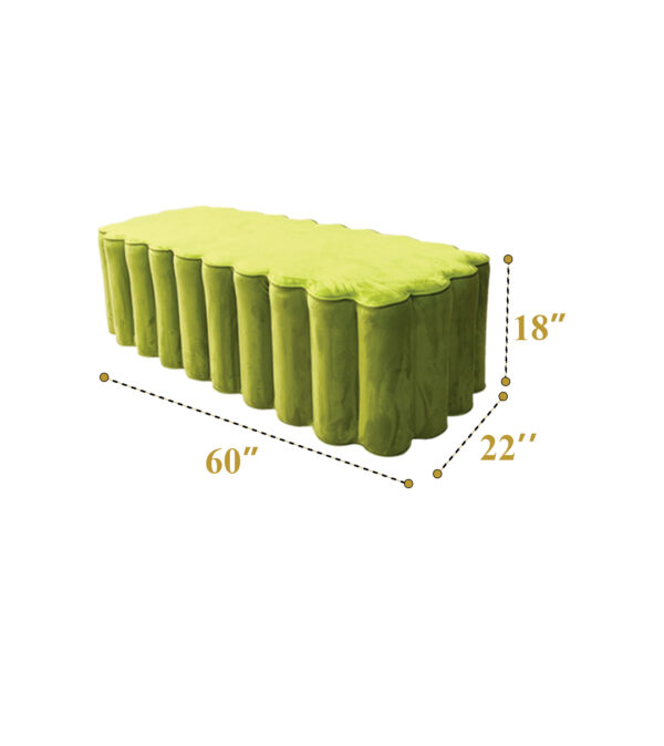 Modern Deewan Backless ( Green 08 ) - Image 2