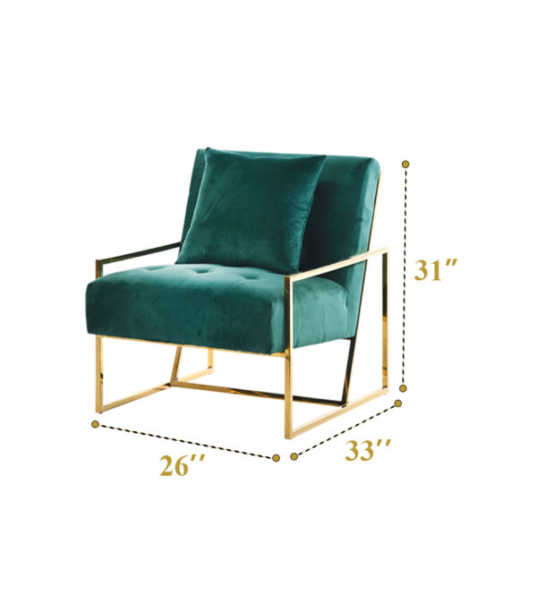 Blush Green Sofa 1 seater ( 24 ) - Image 2