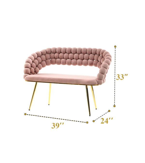 Bubble Sofa 3 Seater ( Vintage Pink 06 ) - Image 2
