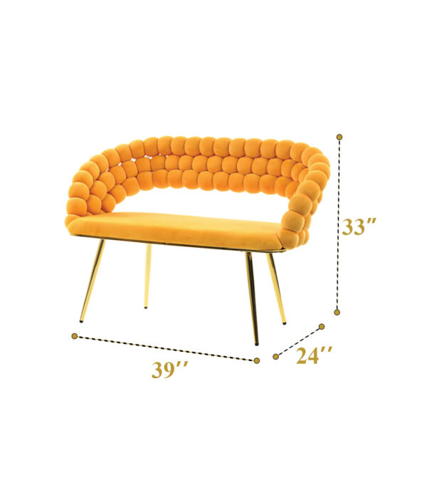 Bubble Sofa 3 Seater ( Yellow 06) - Image 2