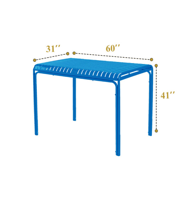Colourful Bar Tables (Blue) 12 Qty - Image 5