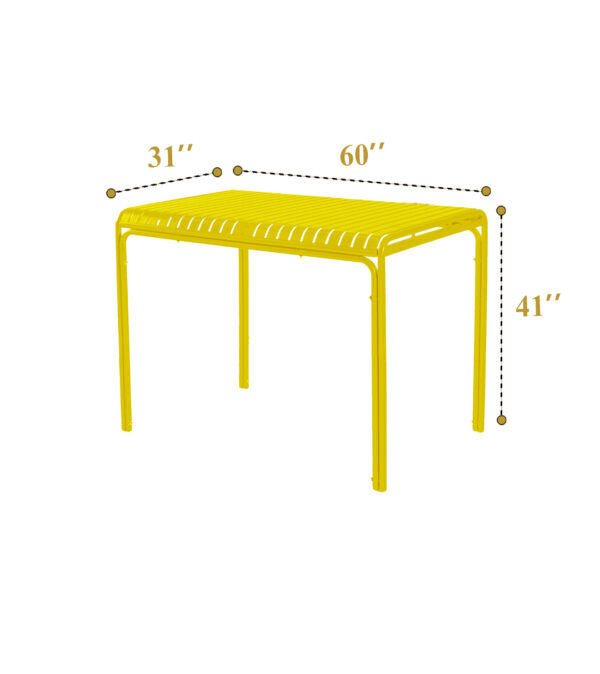 Colourful Bar Tables (Yellow) 12 Qty - Image 3