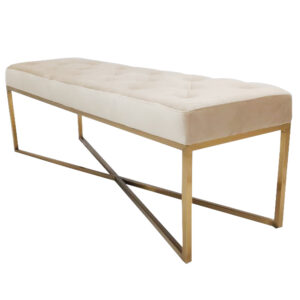 Criss Cross Bench ( Beige 6pcs )
