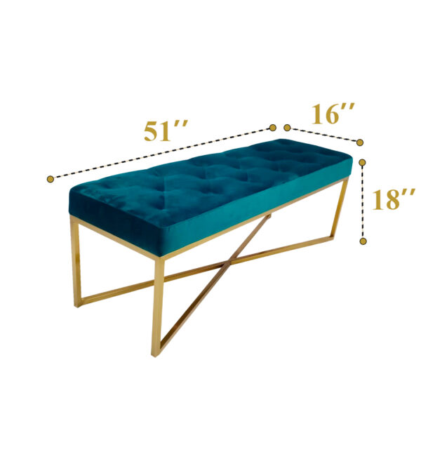 Criss Cross Bench ( Green 6pcs ) - Image 4